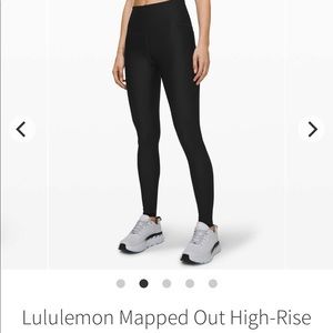 LULULEMON BLACK MAPPED OUT TIGHTS